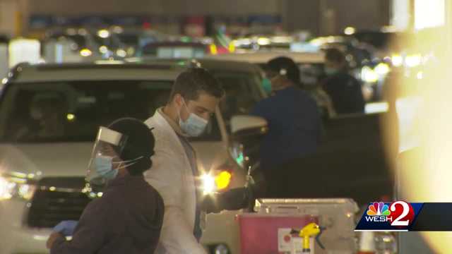 COVID-19 vaccinations for eligible Orange County residents
begin - WESH 2 Orlando