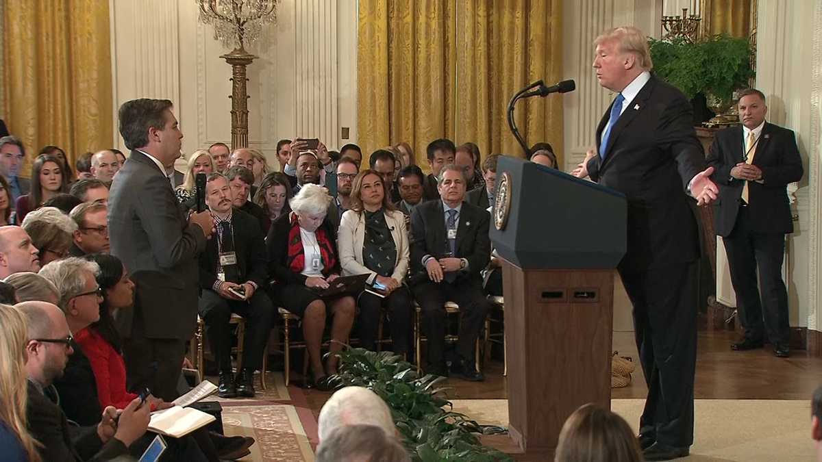 President Trump lashes out, calls reporter a 'terrible person'