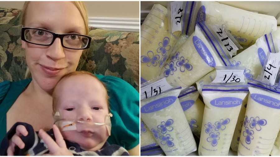 mom donates breast milk after son dies