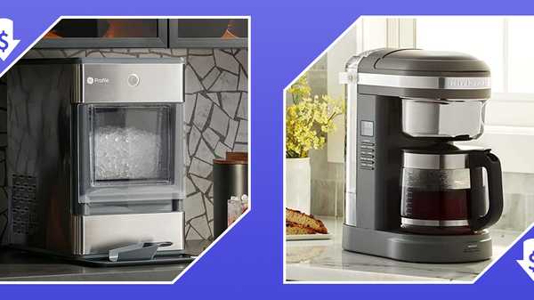 ge ice maker and kitchenaid coffee maker