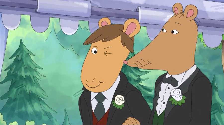 Mr Ratburn's wedding to his husband in children's show Arthur