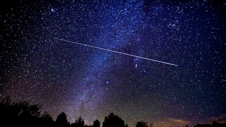A meteor shower is shown in this file photo.