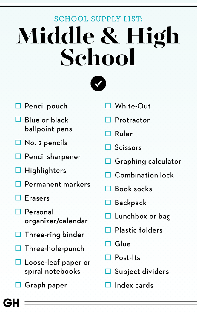school&#x20;shopping&#x20;lists