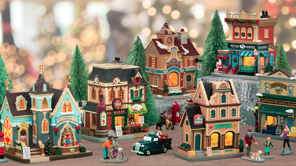 traditional christmas village set