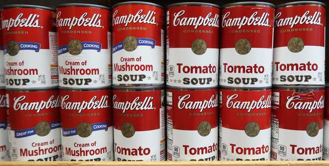 Campbell&#x27;s&#x20;Soup&#x20;Cans&#x20;in&#x20;Grocery&#x20;Store
