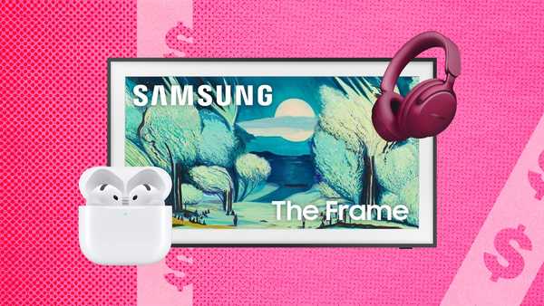 a digital art display featuring a landscape painting with electronic devices