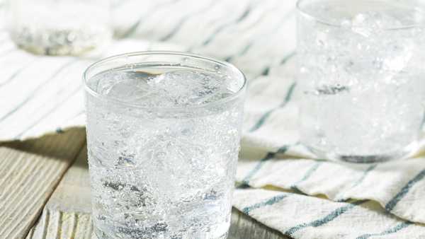 fresh spring sparkling water