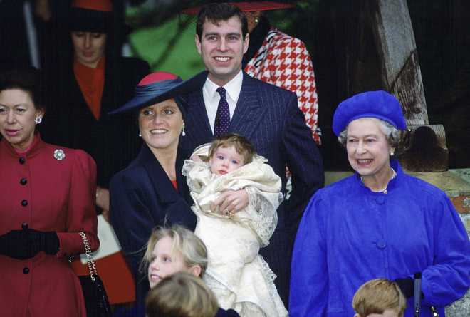 &#x200B;Princess&#x20;Margaret,&#x20;the&#x20;Duchess&#x20;Of&#x20;York,&#x20;Prince&#x20;Andrew,&#x20;and&#x20;the&#x20;Queen&#x20;attend&#x20;the&#x20;christening&#x20;of&#x20;Princess&#x20;Eugenie,&#x20;center.