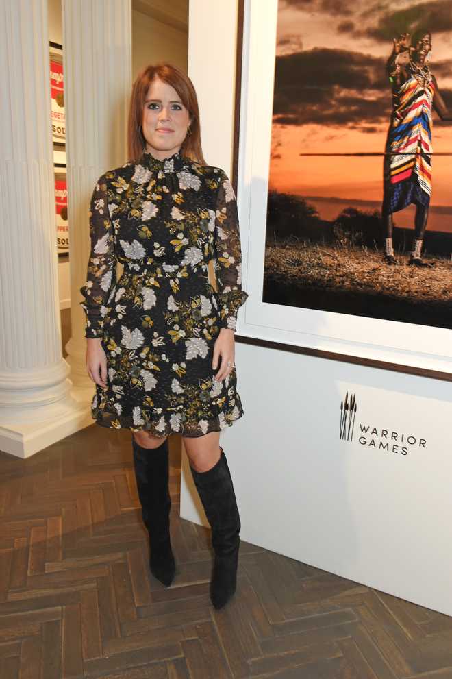 &#x200B;Princess&#x20;Eugenie&#x20;of&#x20;York&#x20;attends&#x20;the&#x20;Warrior&#x20;Games&#x20;Exhibition&#x20;VIP&#x20;preview&#x20;party&#x20;at&#x20;The&#x20;Halcyon&#x20;Gallery&#x20;in&#x20;2017.