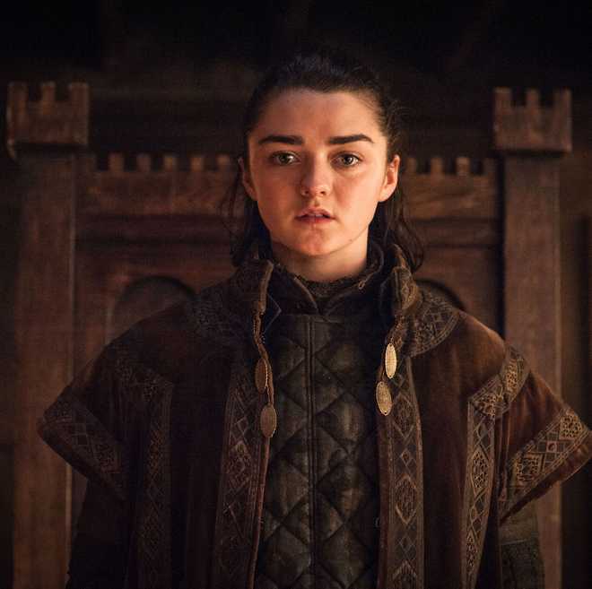 Maisie&#x20;Williams&#x20;as&#x20;Arya&#x20;Stark,&#x20;Game&#x20;of&#x20;Thrones,&#x20;season&#x20;7