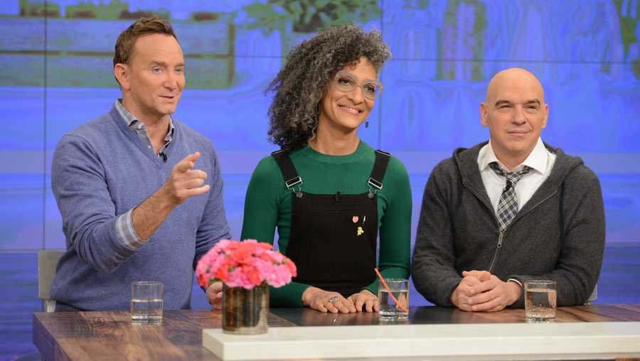 Clinton Kelly, Carla Hall, and Michael Symon on 'The Chew'