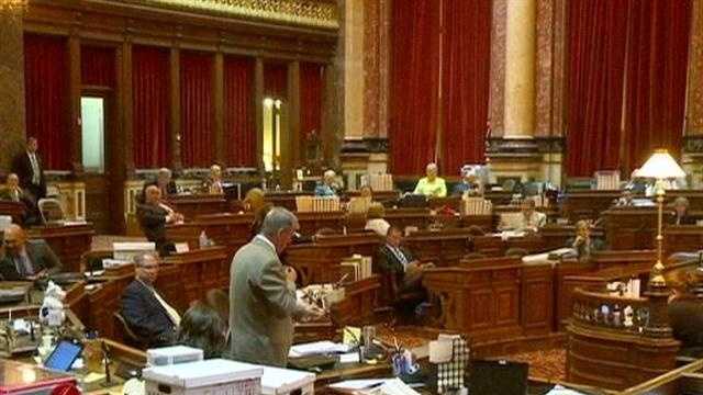 There was heated debate in the Iowa senate Tuesday night over property tax reform.