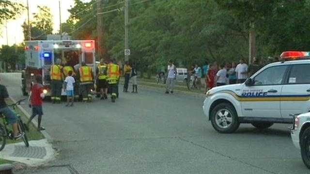 Boy hit by car while riding his bike
