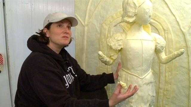 The Iowa State Fair is just days away and Sarah Pratt is hard at work with the annual butter sculpture.