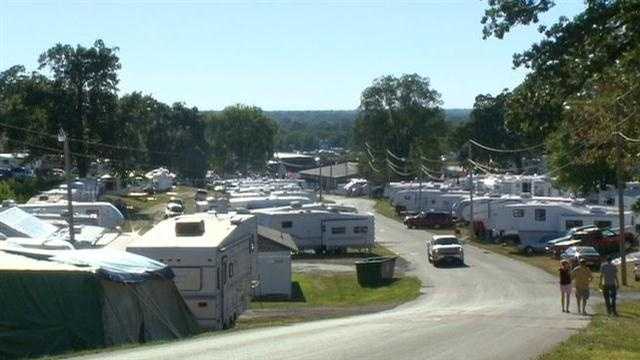 The start of the Iowa State Fair is days aways, but campers are already in place.