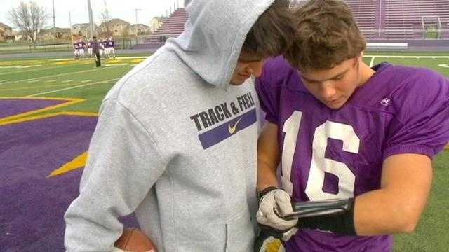 When the senior quarterback went down with an injury, his younger brother was ready to help