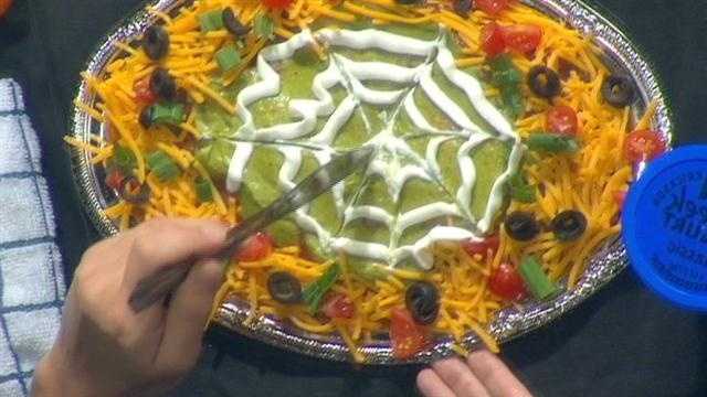 Fareway dietitian Whitney Packebush shares a healthy way to spice up layered salad just in time for Halloween.