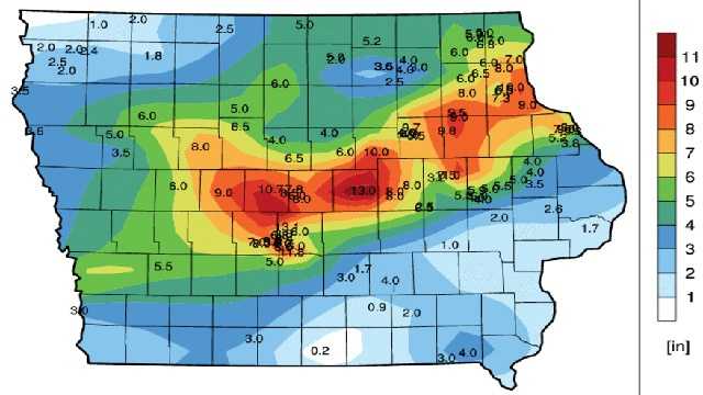 Updated Check Snow Totals Across Iowa