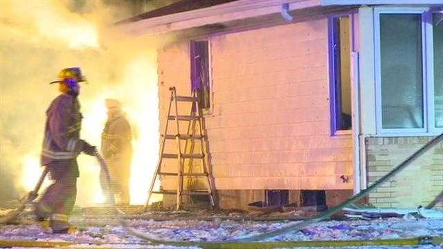 No one was injured in an overnight fire in Clive.