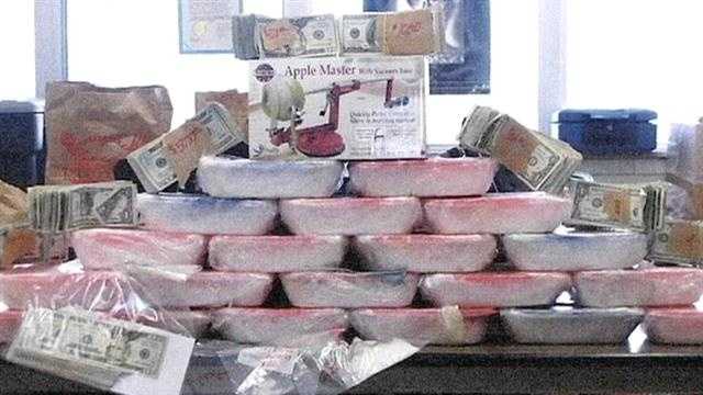 An estimated $1 million worth of drugs were found during a meth ring bust.