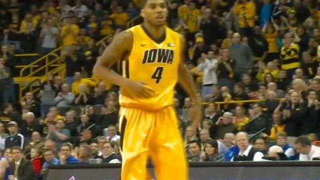 Devyn Marble showed his scoring touch as Iowa gave a sold-out crowd their money's worth