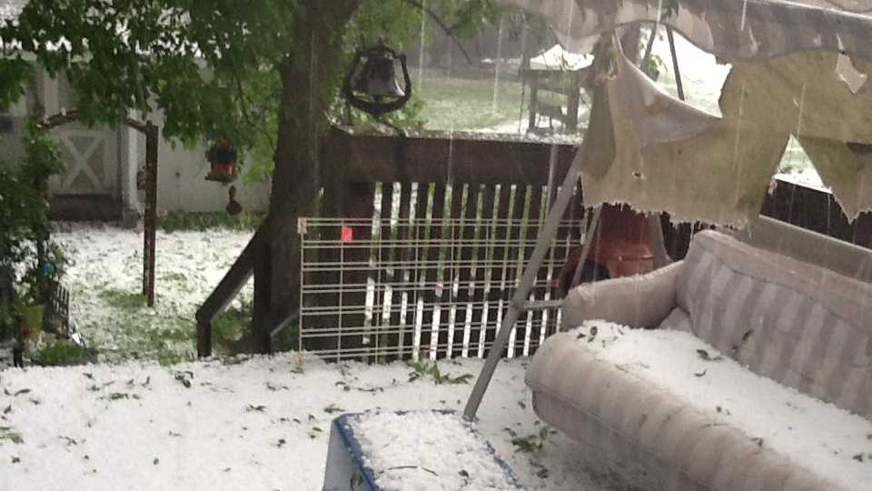 Photos Storms drop hail across Iowa