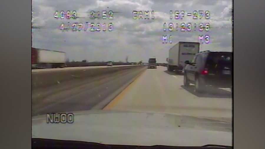 Video of a trooper following a speeding SUV carrying Gov. Terry Branstad.