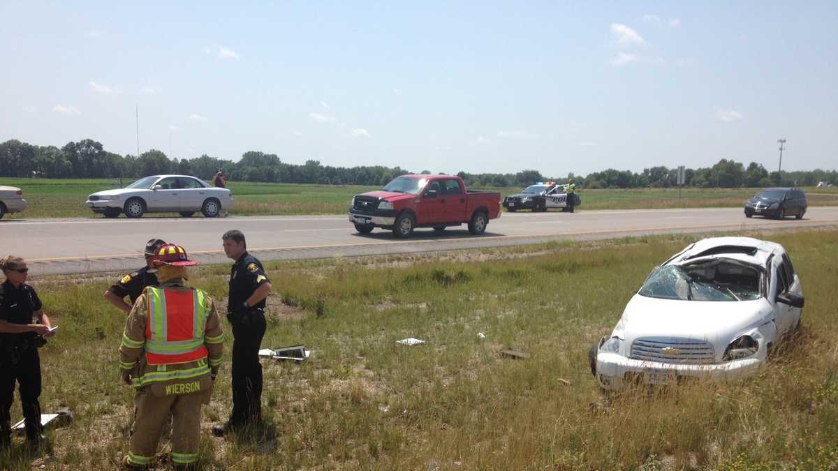 Photos Rollover crash Highway 30 near Ames