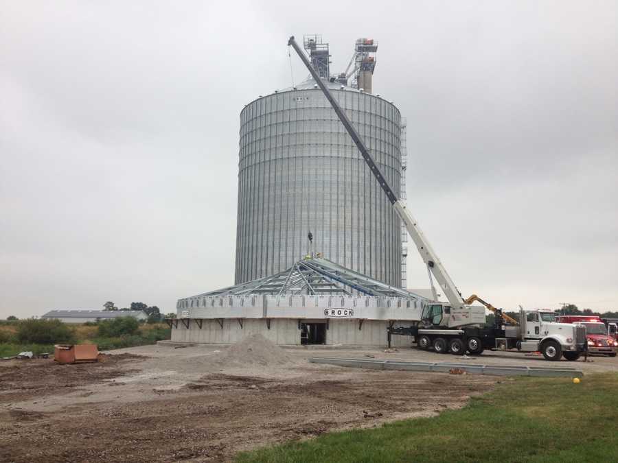 Photos Grain bin collapses, man hurt