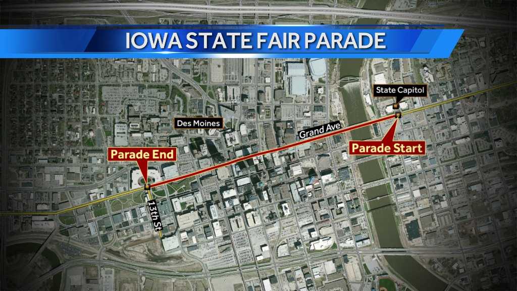 Time, route for tonight's Iowa State Fair Parade