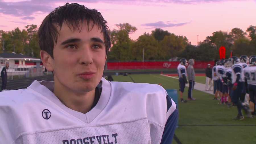 After just two months in the U.S., a Roosevelt High School foreign exchange student earned a spot on the varsity football team.
