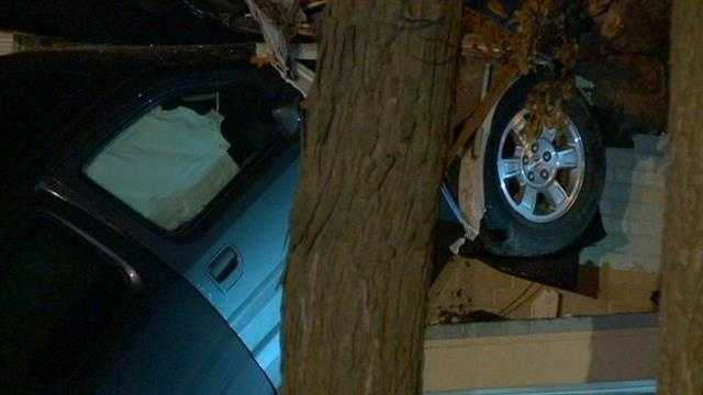 Photos Car Crashes Into Apartment Building