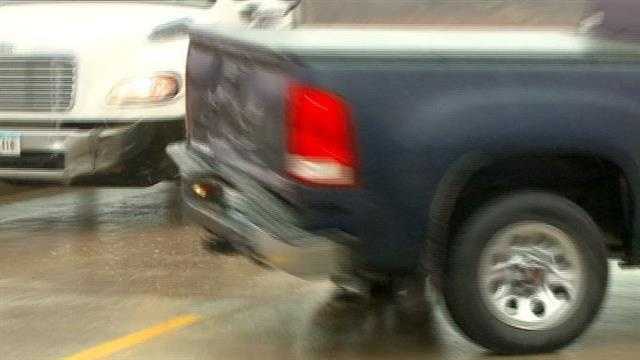 Photos: Crash! Slick roads lead to collisions