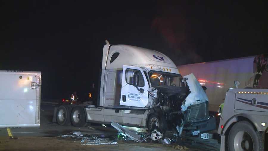 Officials have cleared the scene of an early morning semi rollover on Interstate 80/35.