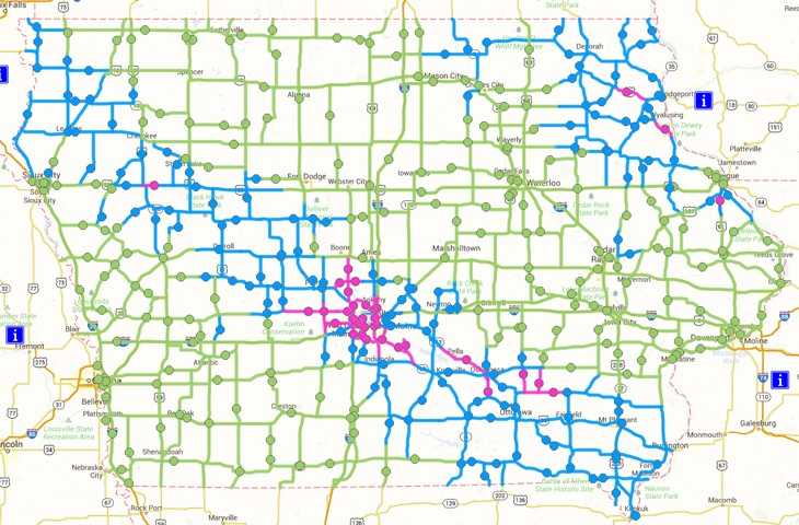 Here s what new colors on the road conditions map mean