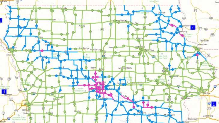 Here's what new colors on the road conditions map mean