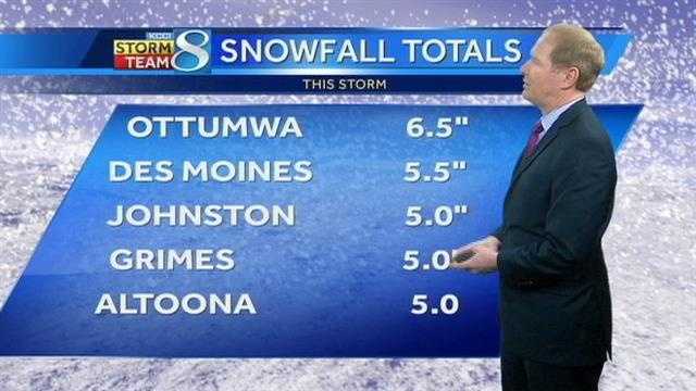snowfall totals iowa