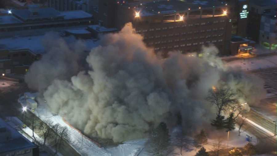Watch the old nursing school building at Methodist Medical Center be imploded