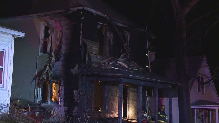 Three people are lucky to be alive after two homes caught fire early Tuesday morning.