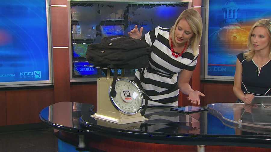 KCCI's Kim St. Onge shows you tips to keep your child's backpack light for school.