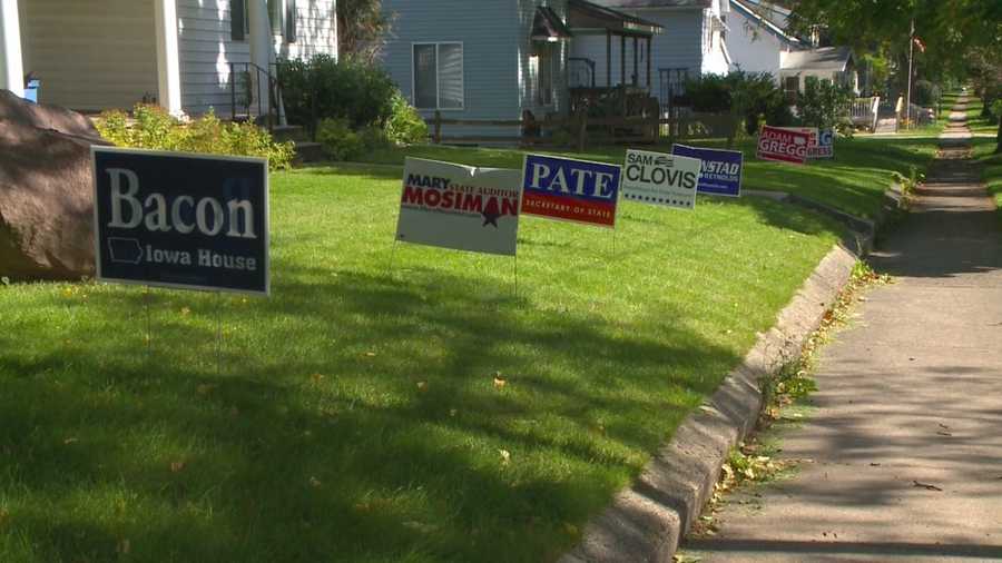 Some Iowa residents are up in arms over the rules on political signs, and they’re saying the rules are unconstitutional.