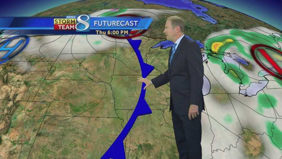 Weather forecast for central Iowa.