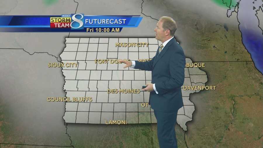 Weather forecast for central Iowa.