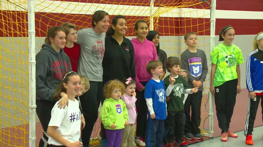 The top goal scorer in the history of the U.S. women's soccer was in Des Moines Sunday.