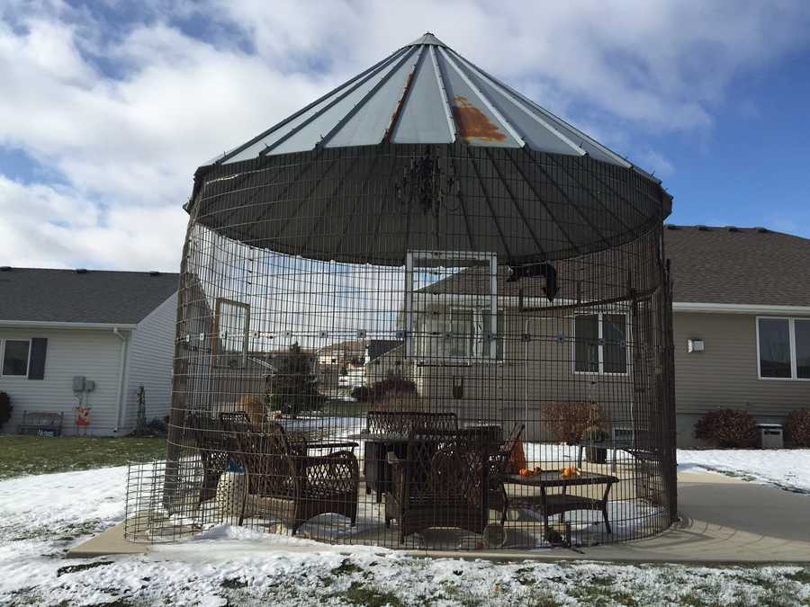 Photos Food donations pack corn crib gazebo