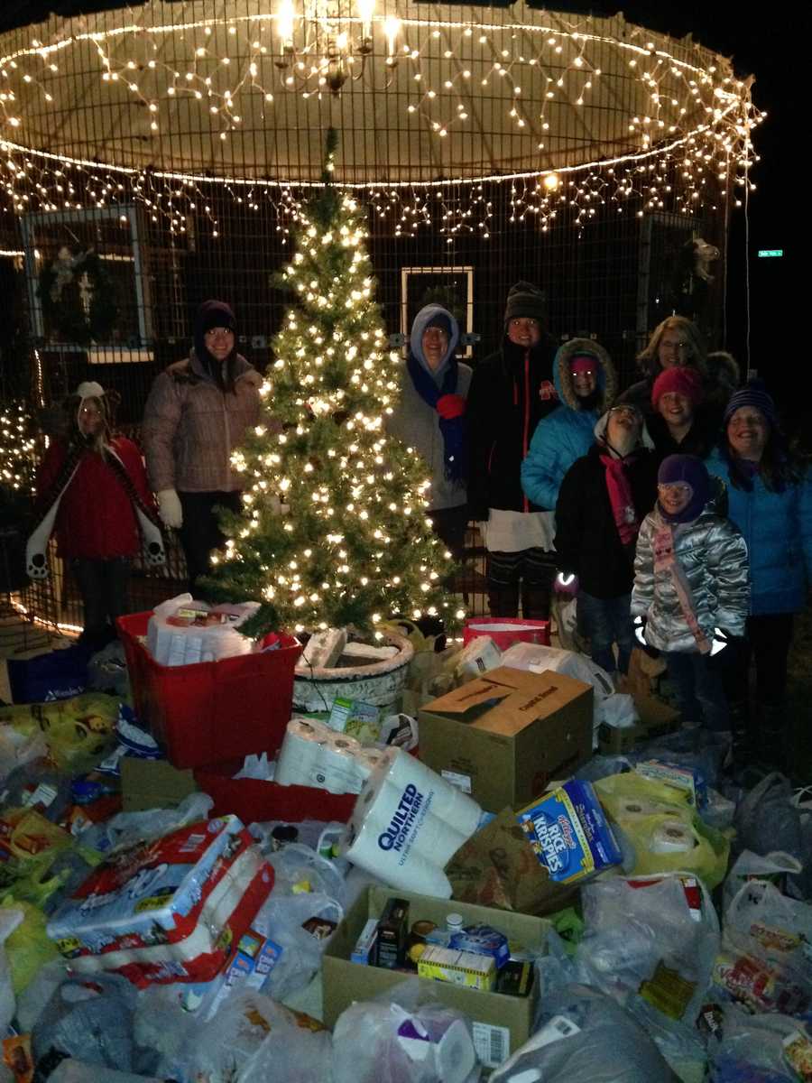 Photos Food donations pack corn crib gazebo
