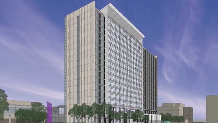 A new convention center hotel is planned near the Iowa Events Center in downtown Des Moines.