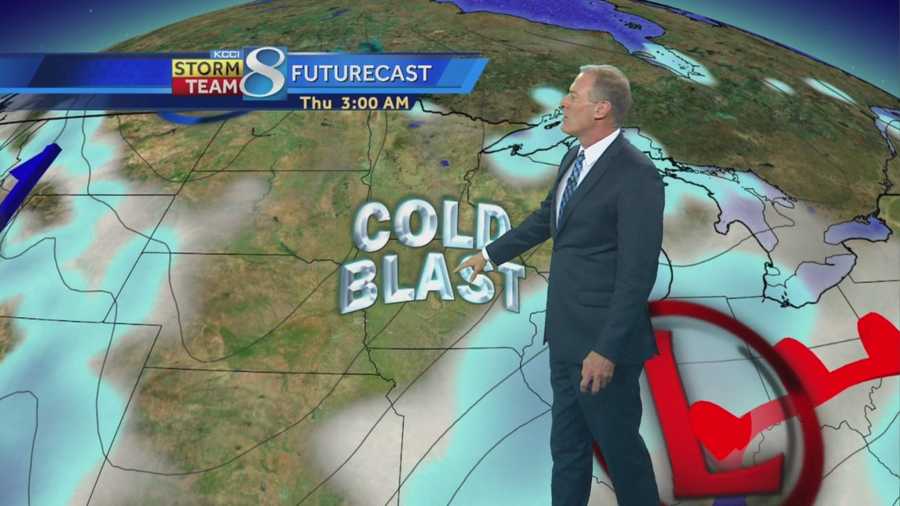 KCCI 8 News at Ten weather forecast.