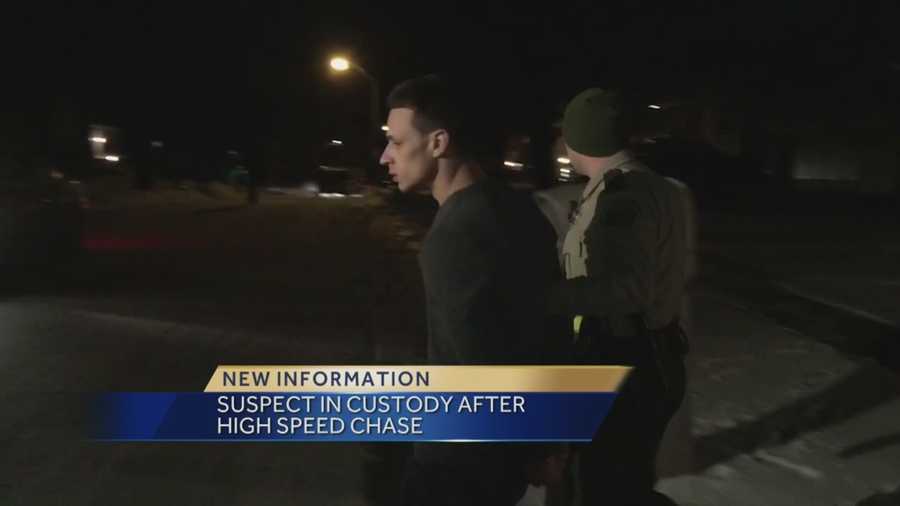 Police said a Woodward man is in custody after a high-speed chase Thursday night.