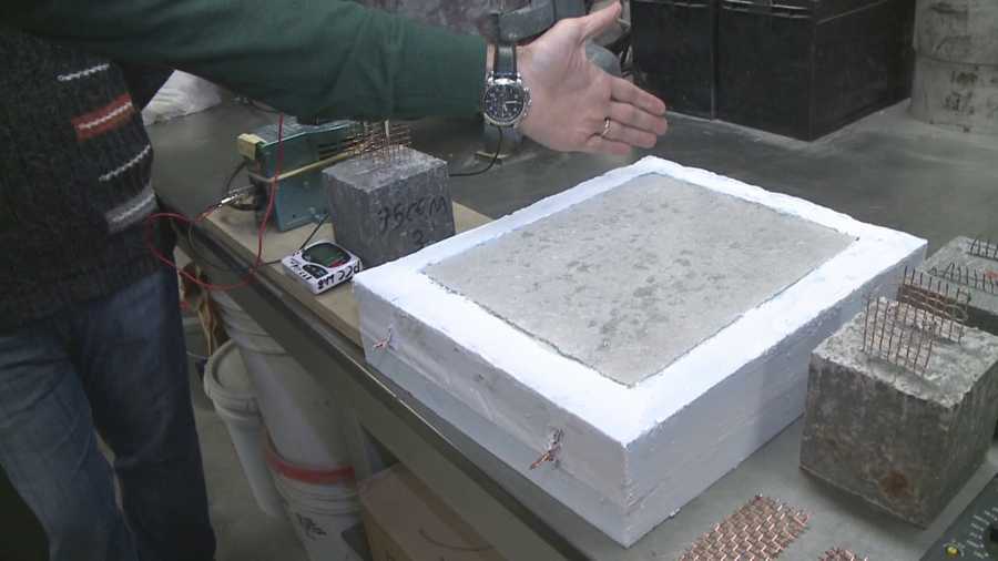 University students and staff are developing new technologies to help melt away ice and snow.